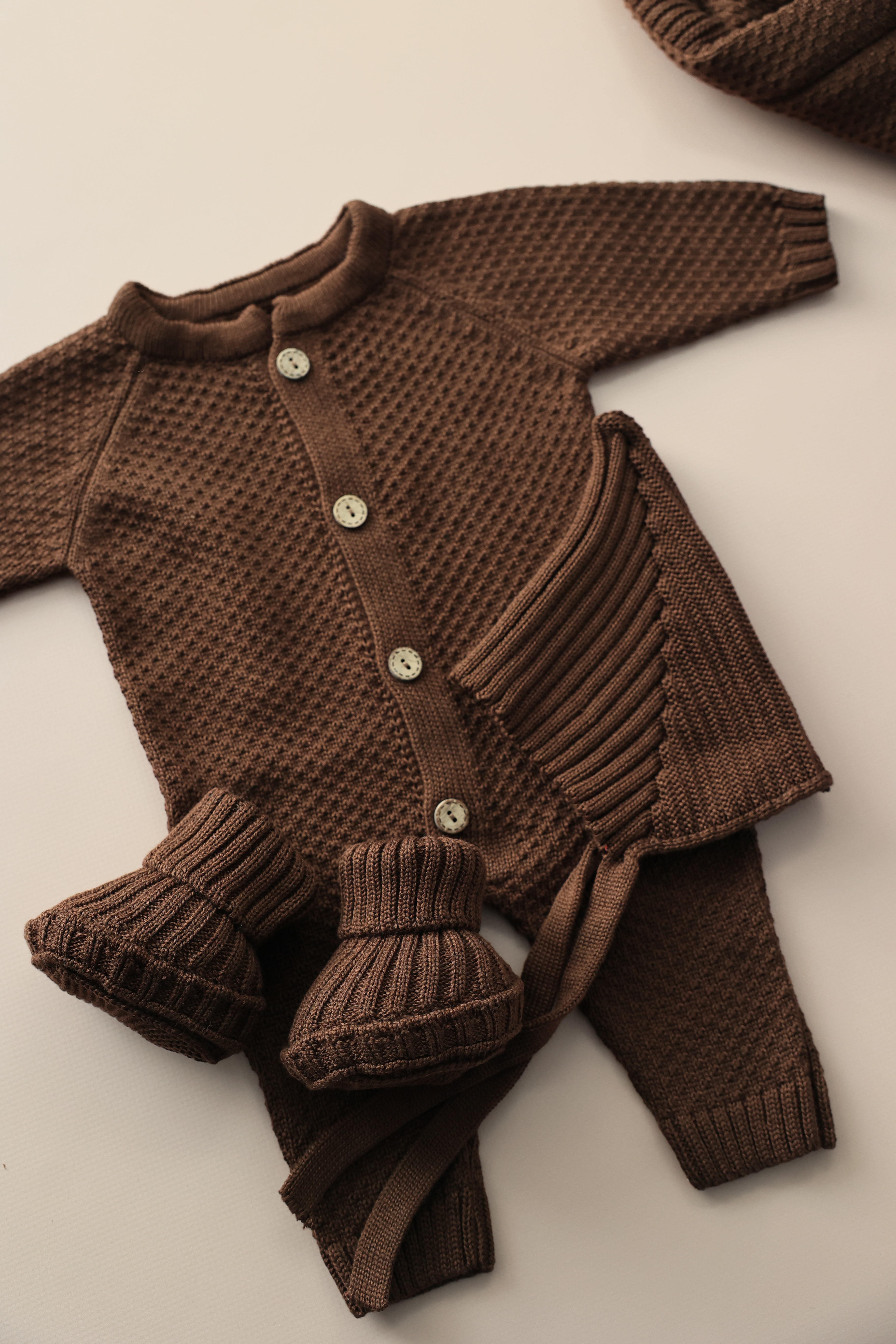 Комплект на выписку Bunnyphant 0369/шоколадный - фото 2