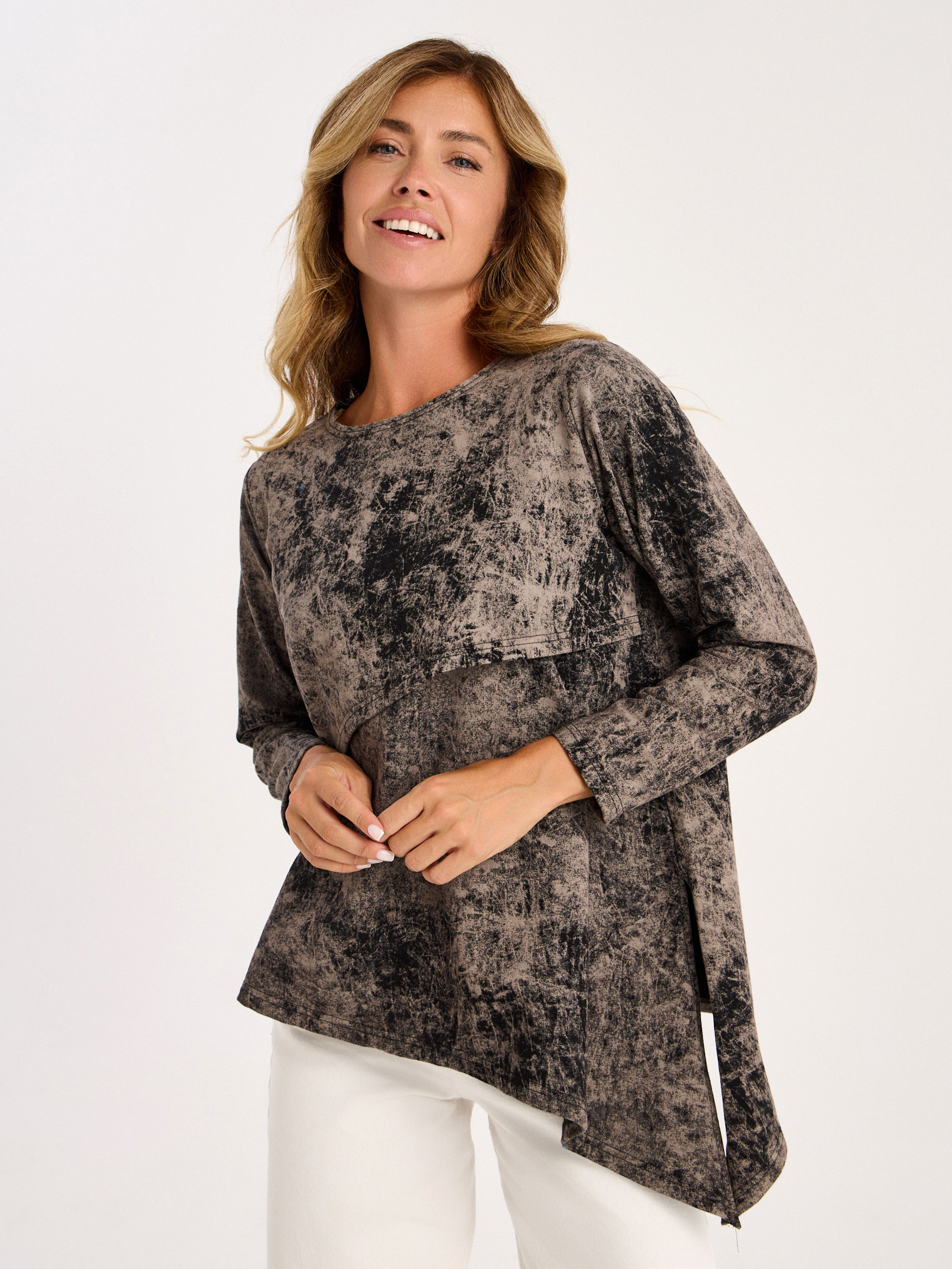 Лонгслив для кормящих варенка Proud Mom ЛОГР-0500-вар_черный - фото 9