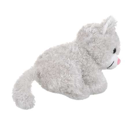 Игрушка мягкая Abtoys котик Мягкое сердце 18 см