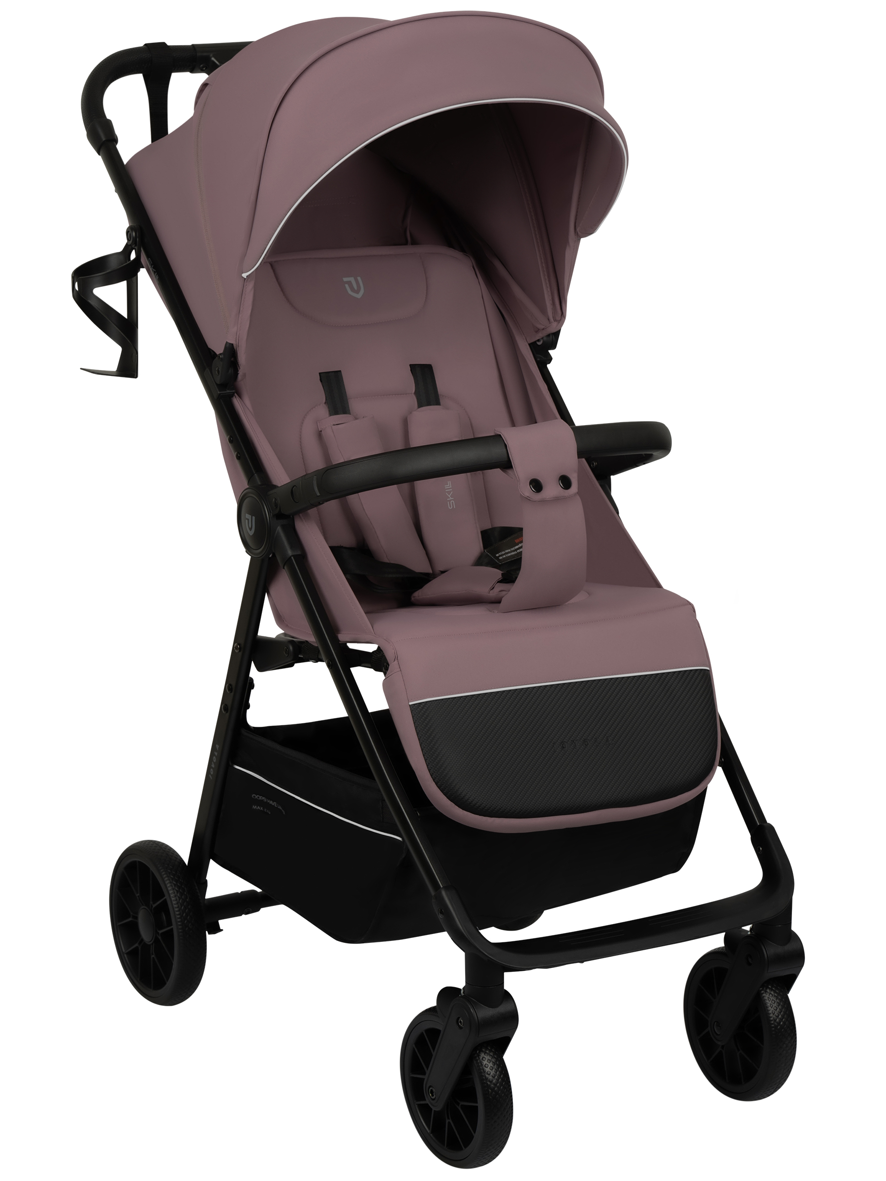 Коляска прогулочная JOVOLA Skill розовый - фото 5