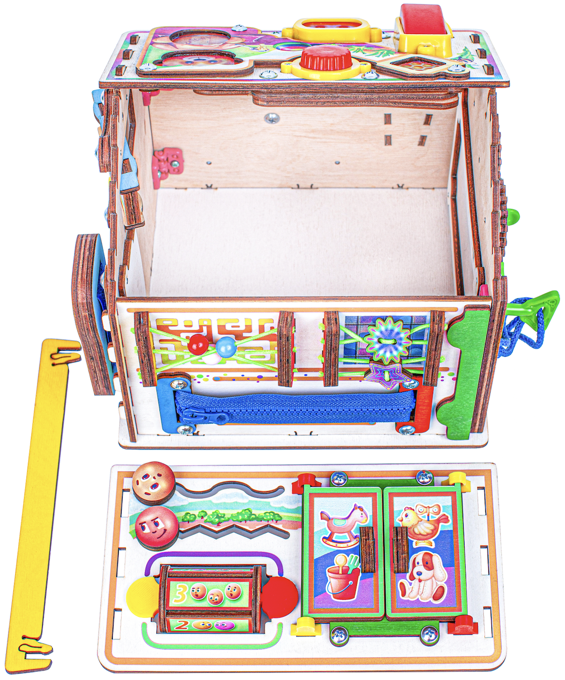 Игрушка Jolly Kids бизиборд Медовый - фото 11