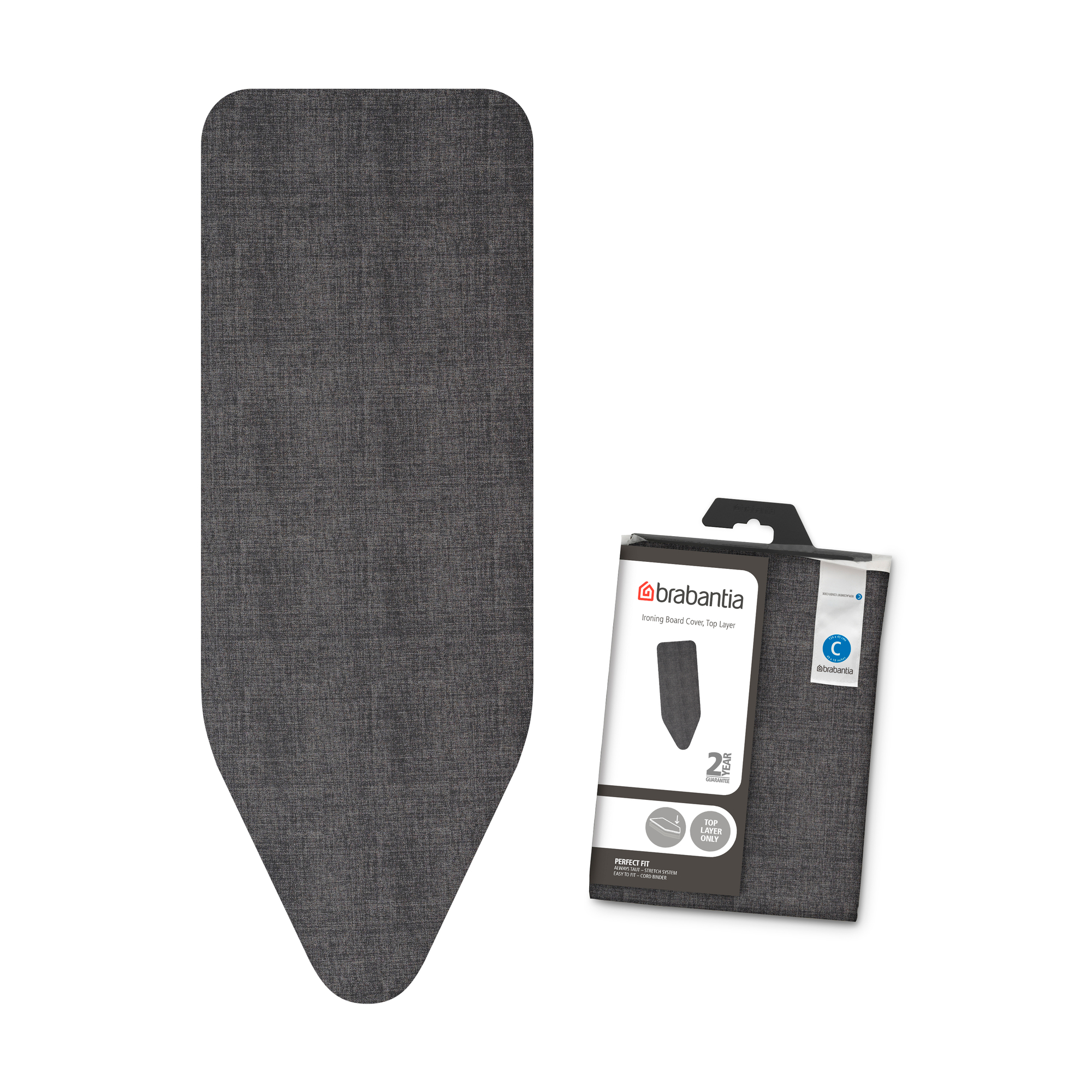 Чехол для гладильной доски Brabantia Черный деним 135х49см (2мм) 124440 - фото 1