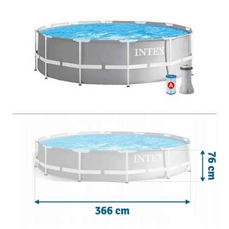Бассейн каркасный Intex Интекс большой глубокий детский для взрослых для дачи