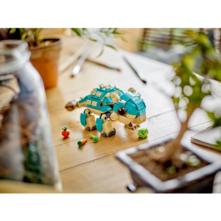 Конструктор LEGO Jurassic World Бэби Бампи: Анкилозавр блочный