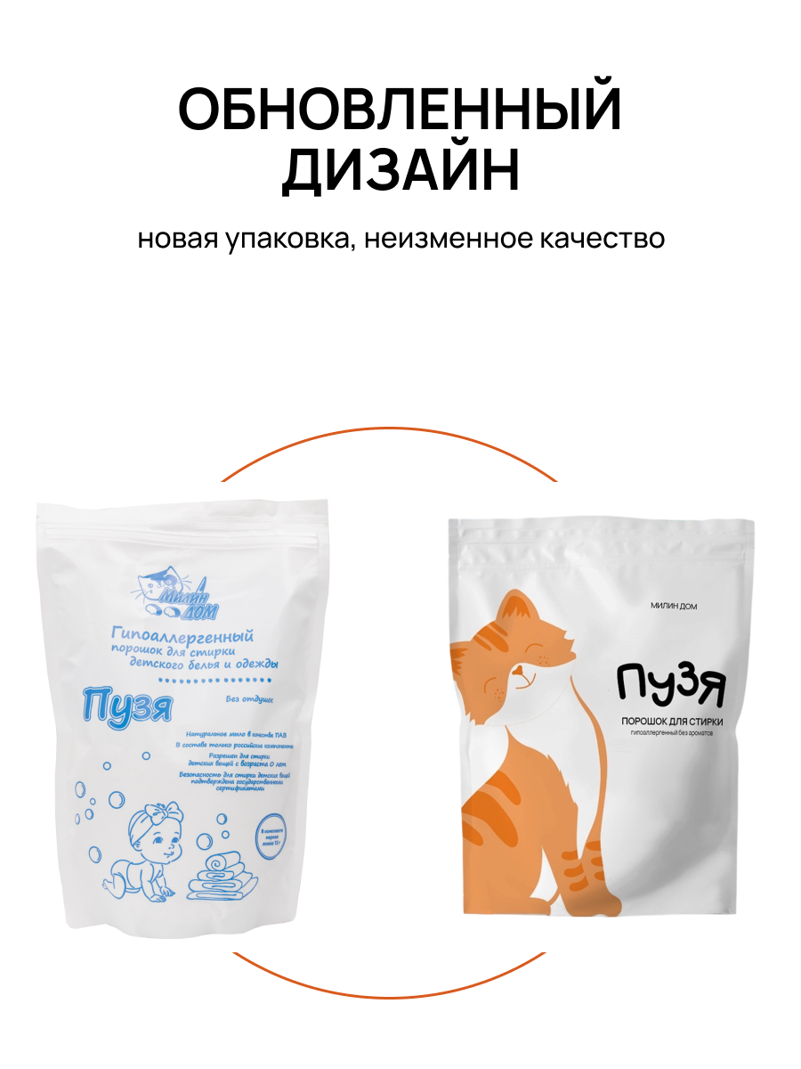 Стиральный порошок МИЛИН ДОМ детский Пузя 1 кг - фото 2