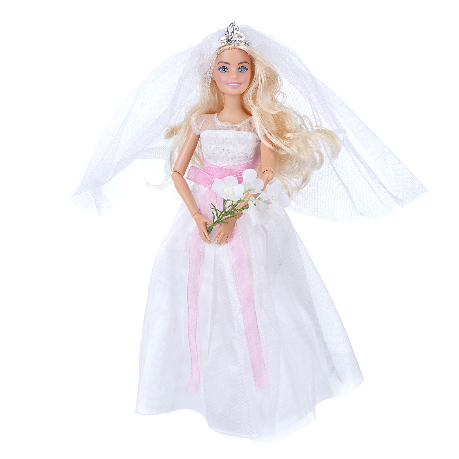 Кукла модельная Карапуз София Невеста высота 29 см 411392 - фото 1
