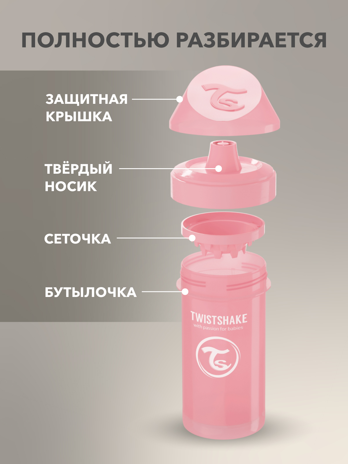 Поильник Twistshake 360 мл - фото 5