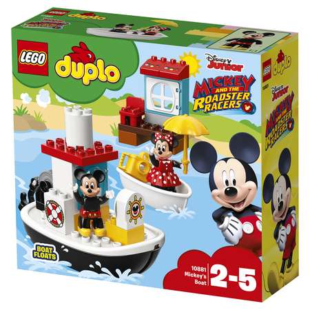 Конструктор LEGO DUPLO Катер Микки блочный
