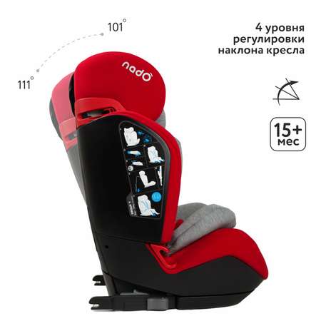 Автокресло nado Garnet red Isofix 1/2/3 (9-36 кг)