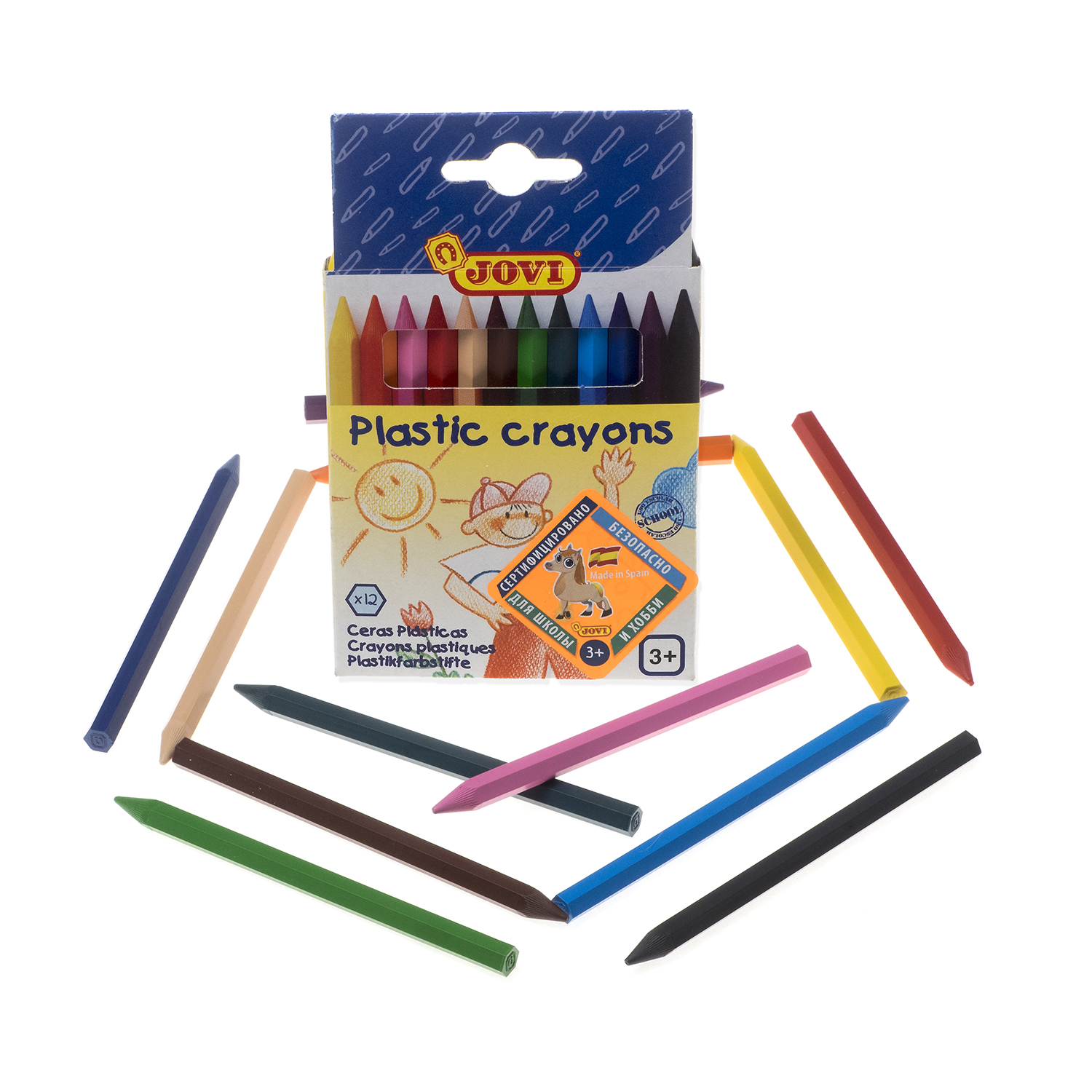Карандаши цветные Jovi 12 шт. - фото 2