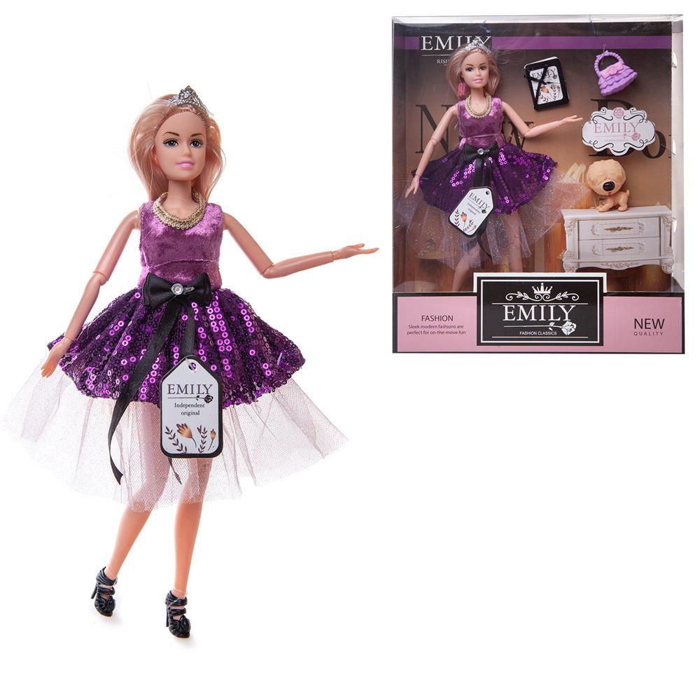 Кукла модельная Abtoys Emily Сиреневая серия QJ081C - фото 1