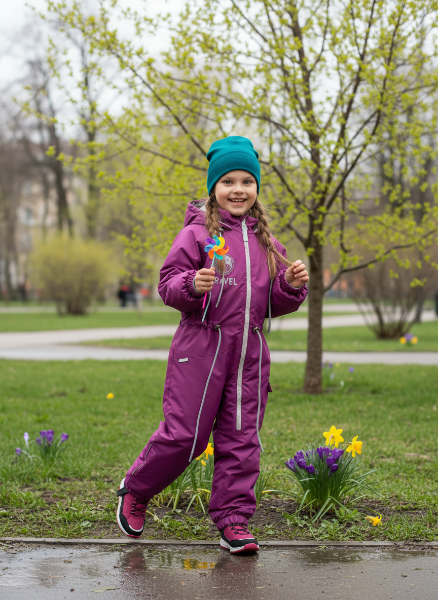 Комбинезон Arctic kids 30-029 фуксия - фото 2