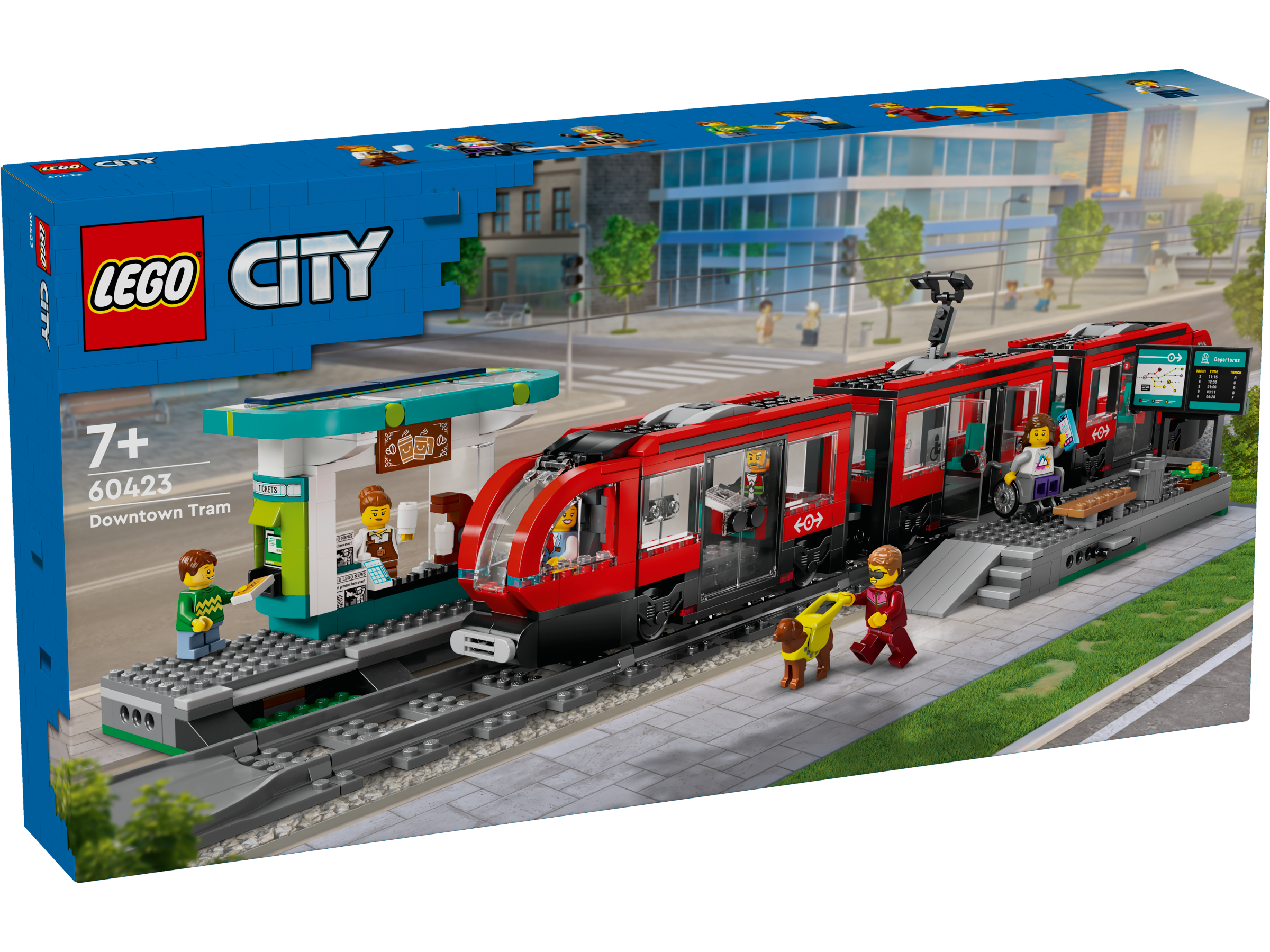 Конструктор LEGO City Трамвай и станция блочный - фото 3