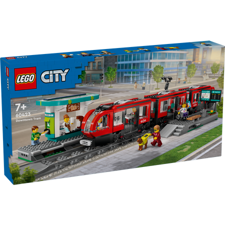 Конструктор LEGO City Трамвай и станция блочный