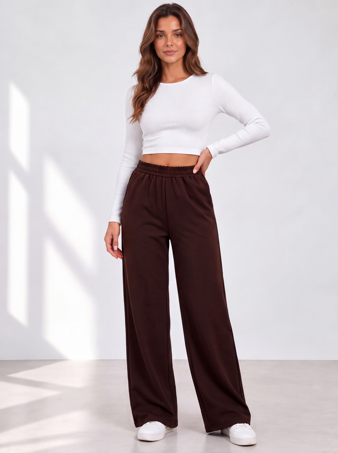 Брюки LEGANTE Л003/коричневые/Брюки женские Паллаццо - фото 2