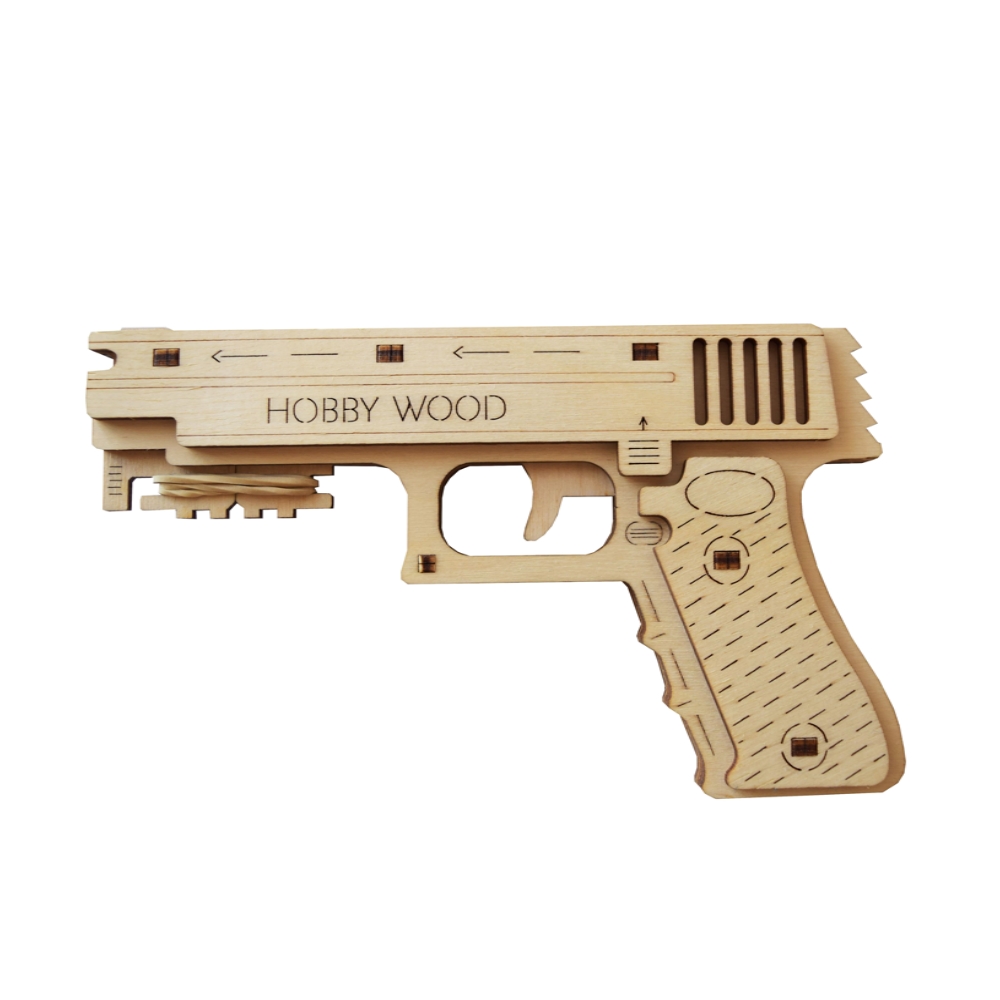 Конструктор HobbyWood Резинкострел Рекс деревянный - фото 1