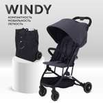 Коляска прогулочная MOWbaby Windy Graphite серый