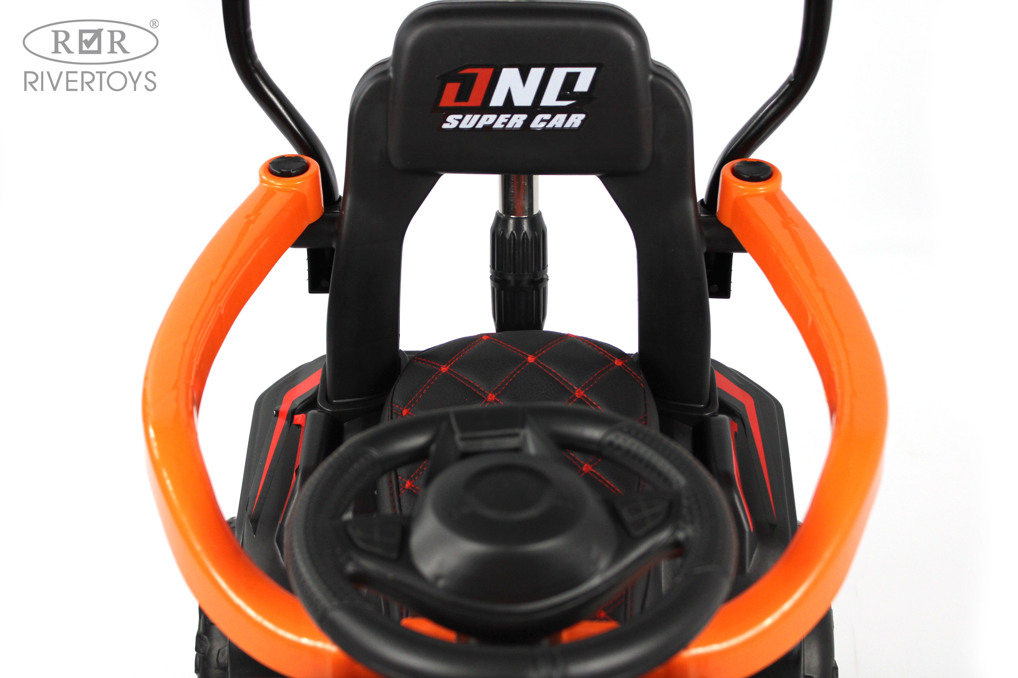 Электромобиль RIVERTOYS G005GG-ORANGE С пультом ДУ - фото 4