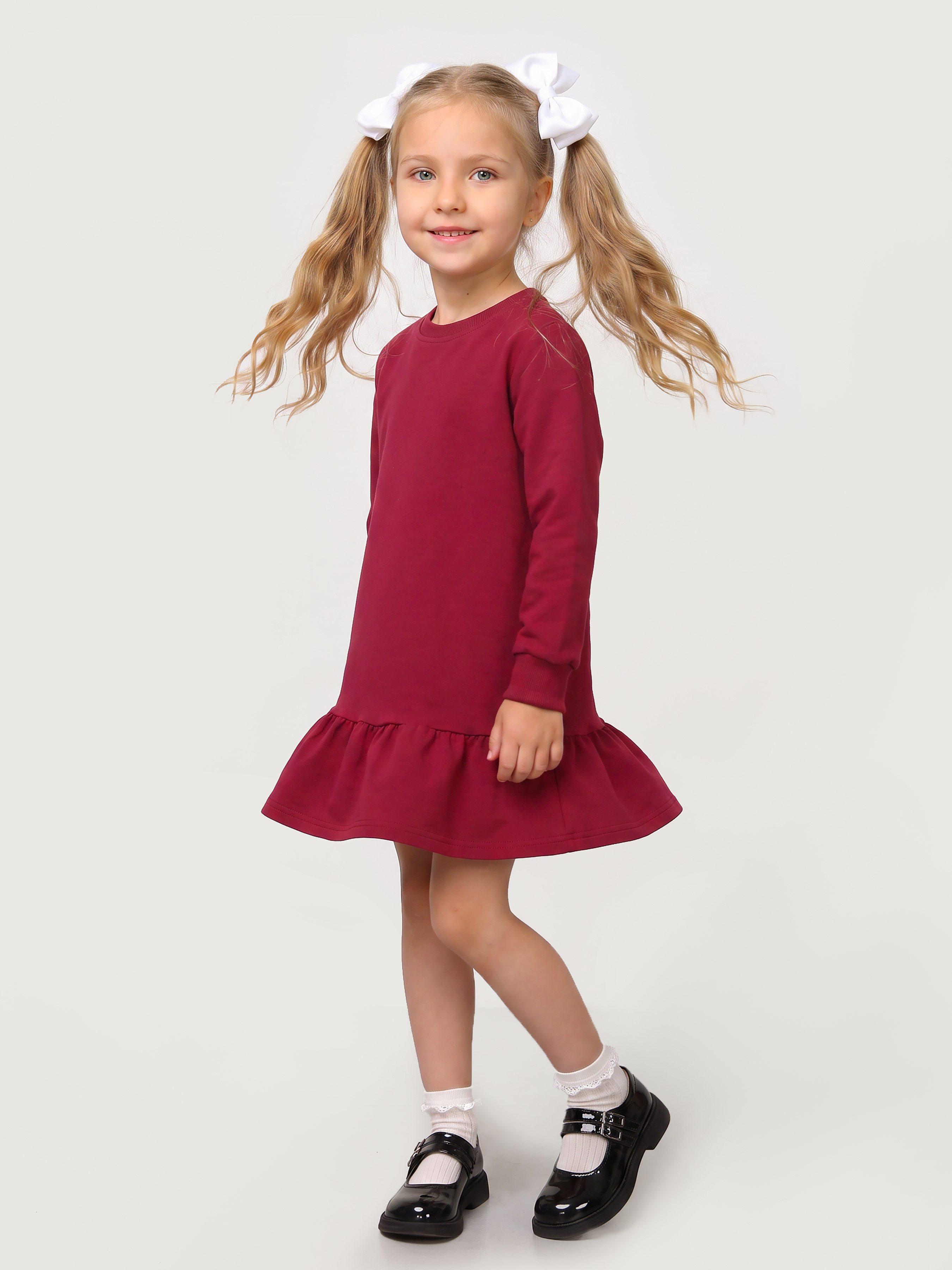 Платье Mini Me D5/бордо - фото 6