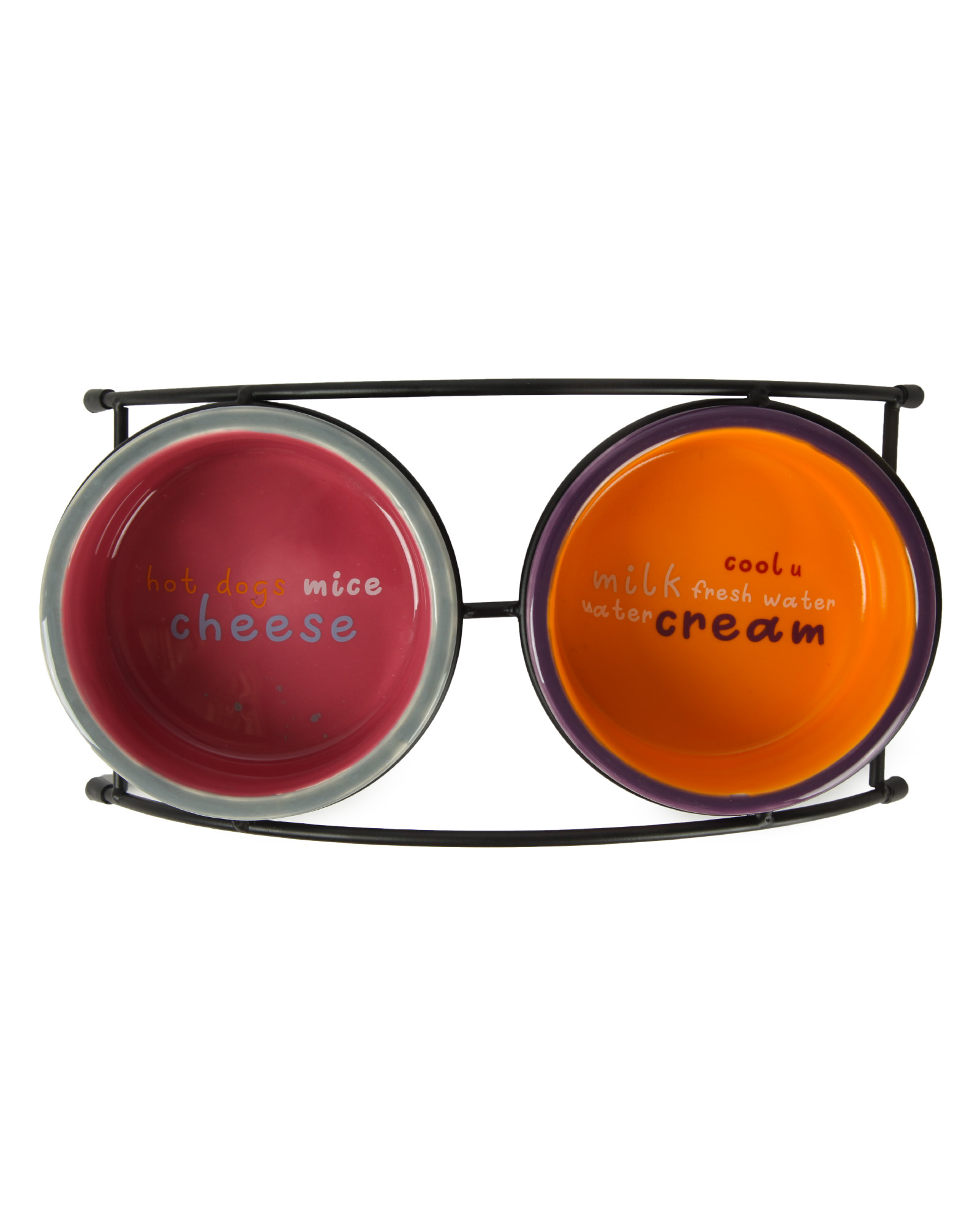 Миски керамические Barbaks Пара на подставке 2шт*280мл - фото 3