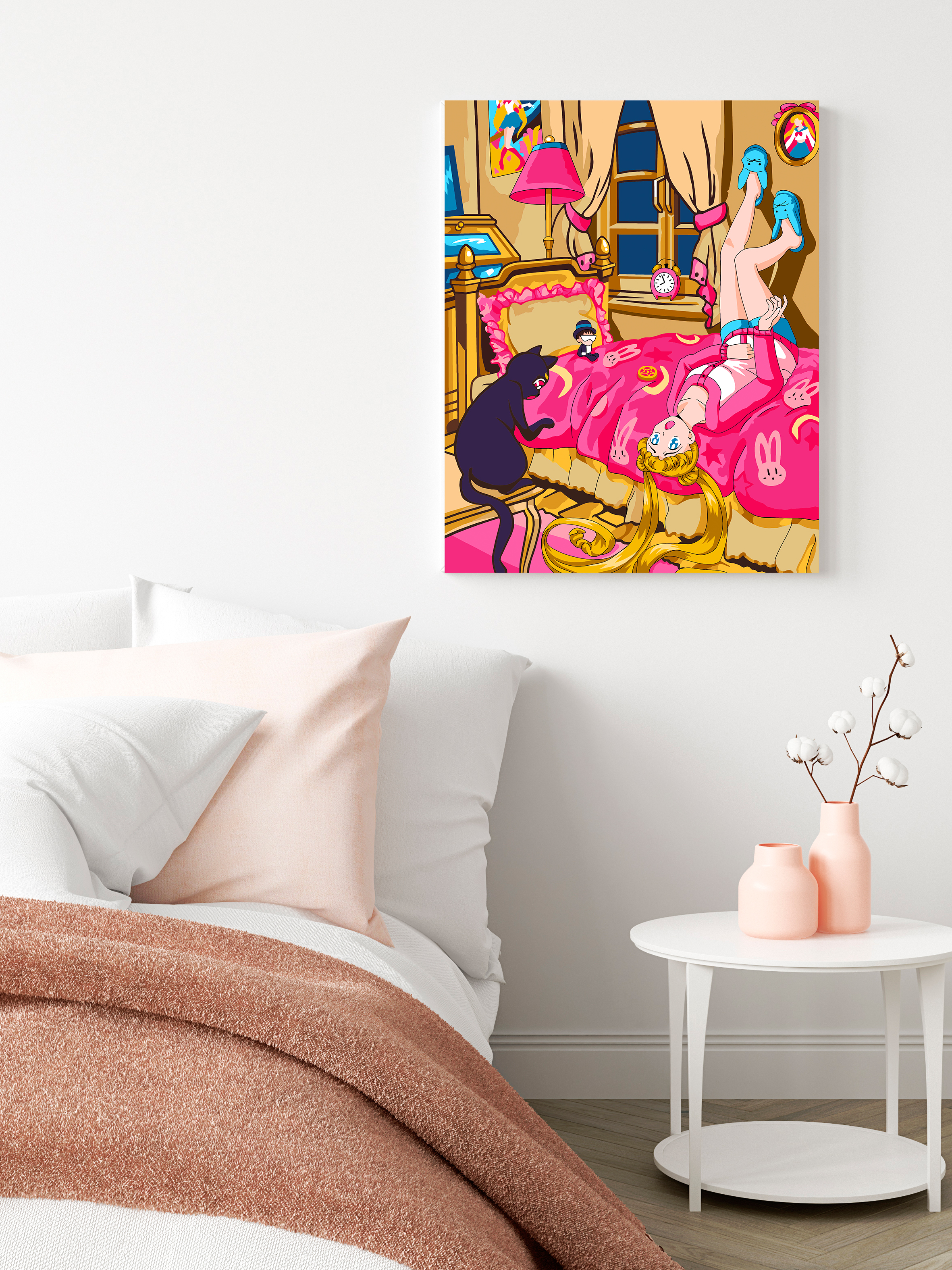 Картина по номерам Art sensation Кошка Сейлор Мун - фото 3