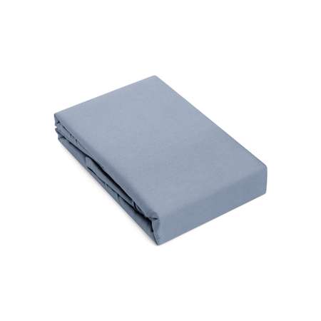 Простыня DeNASTIA сатин 250x240 голубой C060055