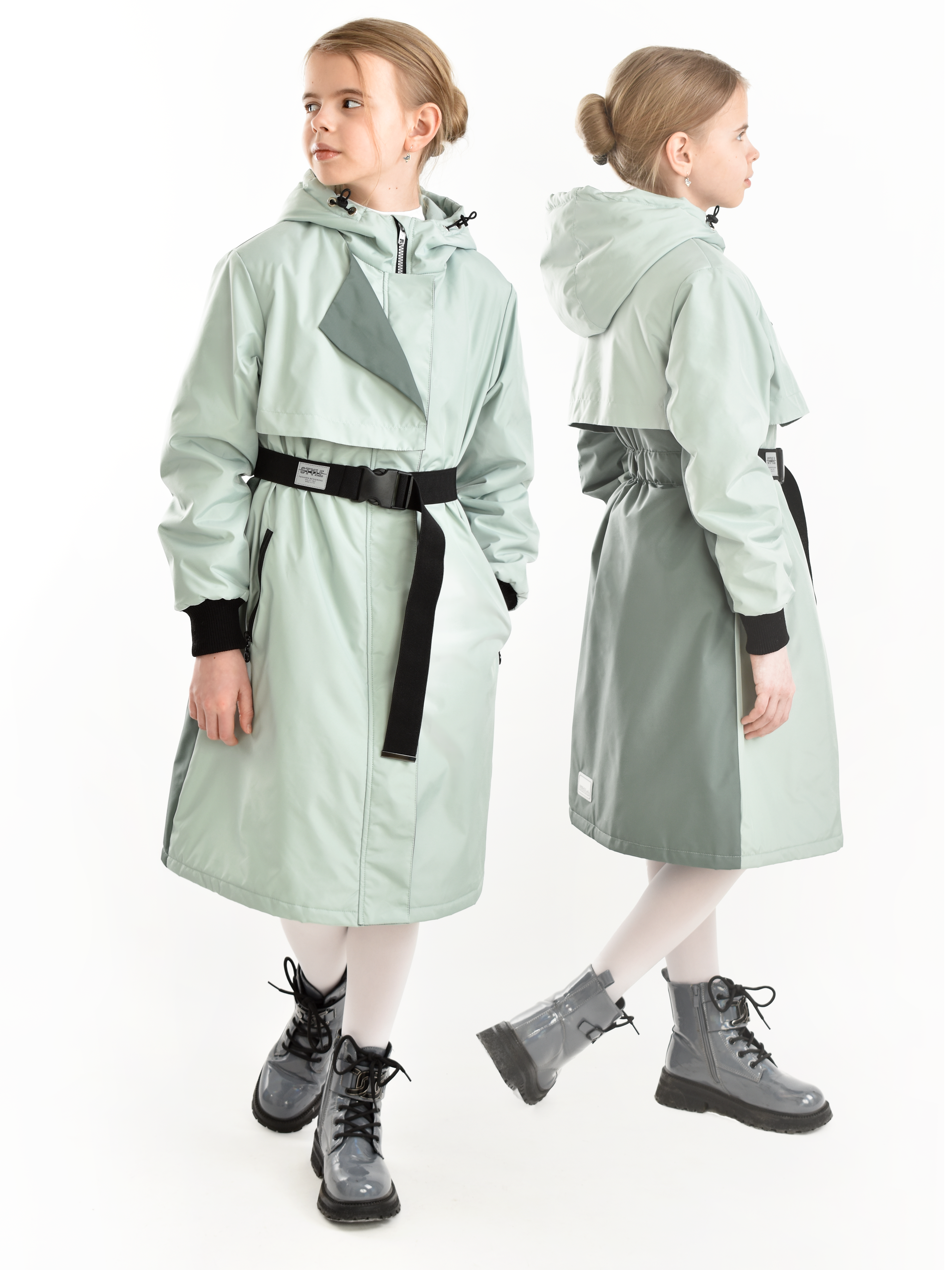 Пальто AllisZhuk 00_476/зеленый дым - фото 2