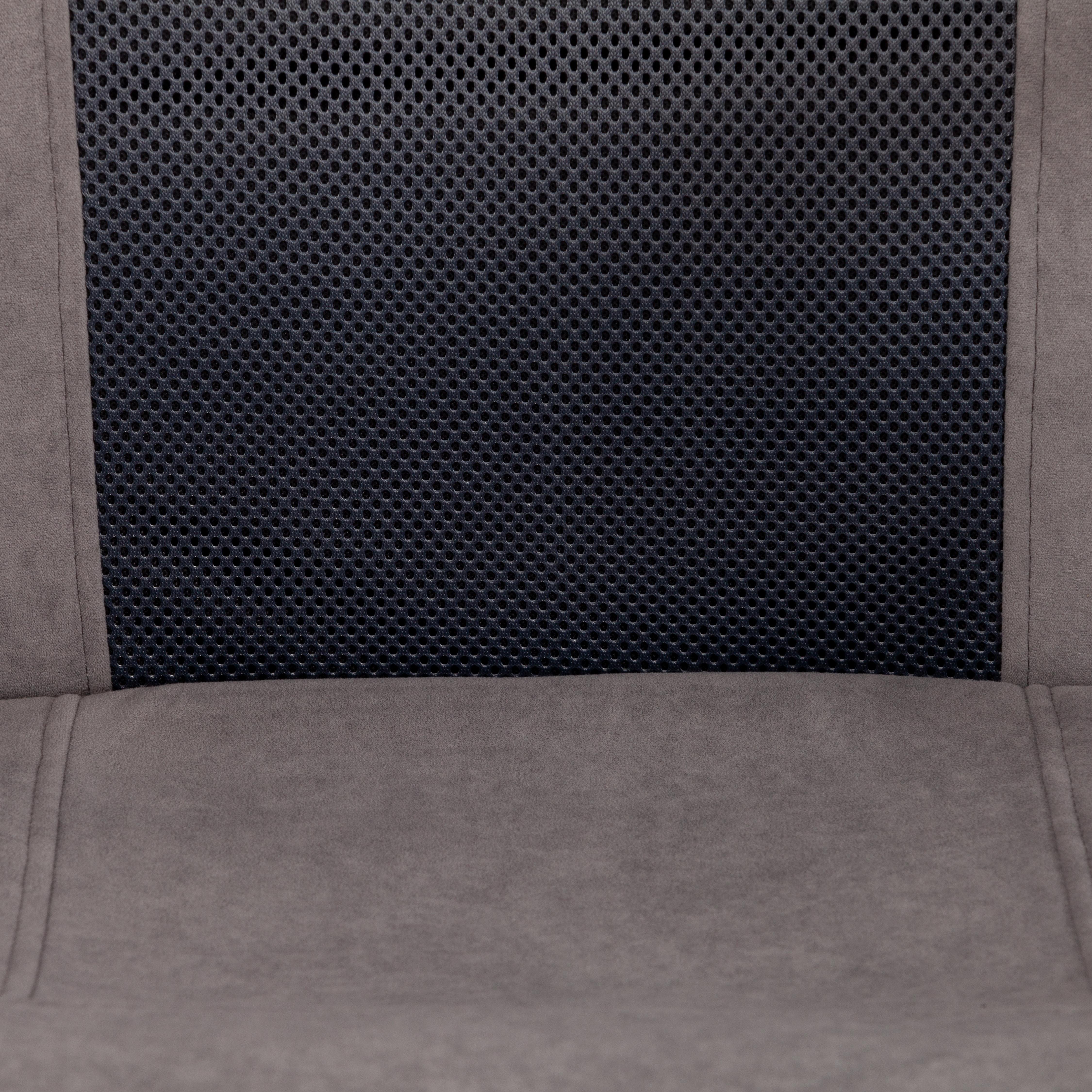 Компьютерное кресло TETCHAIR флок ткань серый - фото 15