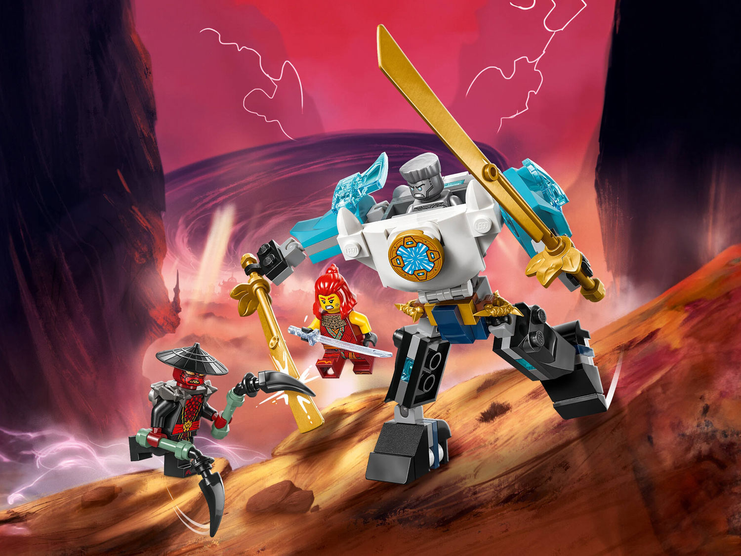 Конструктор LEGO NINJAGO Боевой робот Зейна 92 дет. - фото 7