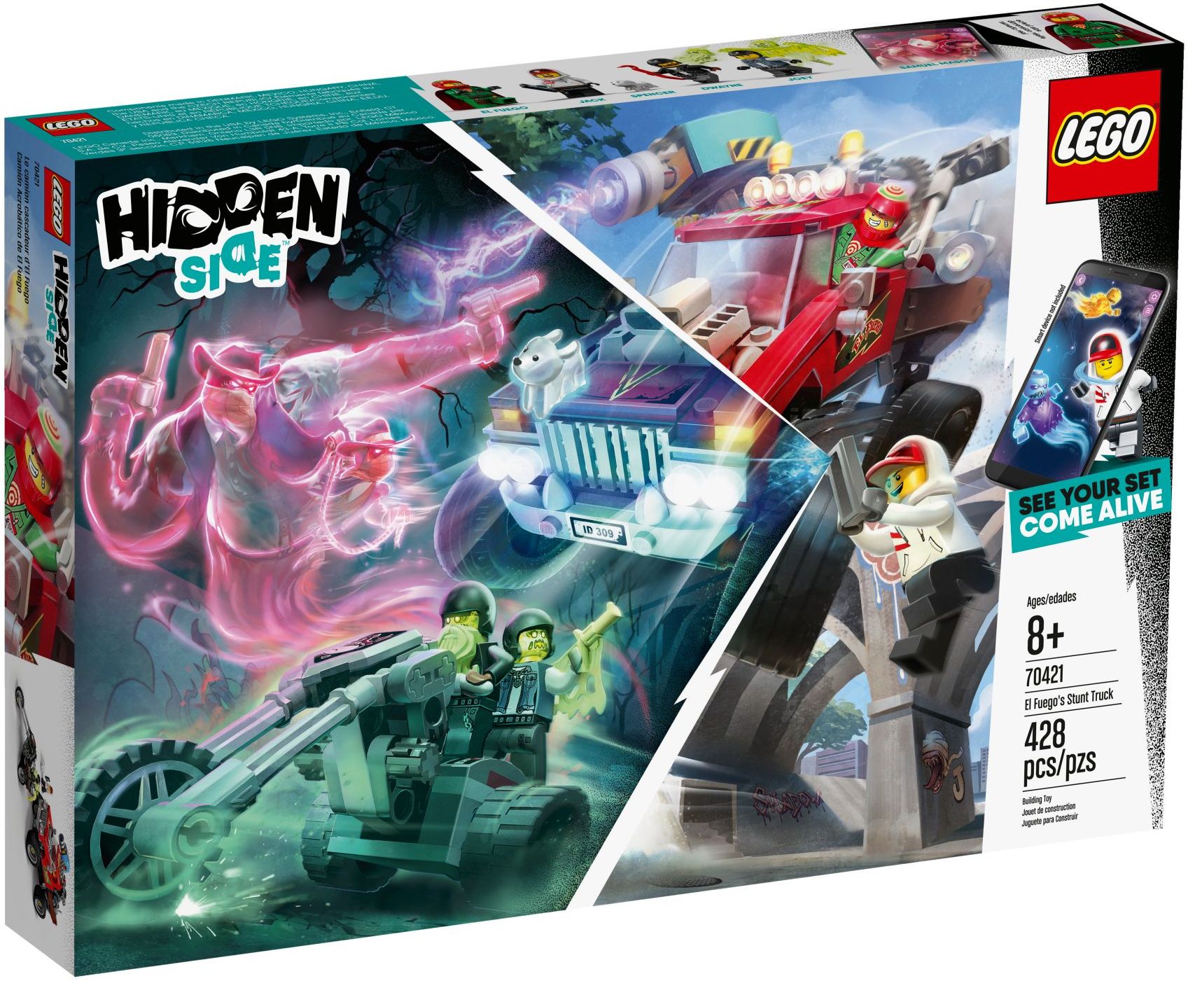 Изображение товара LEGO Hidden Side трюковый грузовик Эль-Фуэго 295 деталей Изображение товара LEGO Hidden Side трюковый грузовик Эль-Фуэго 295 деталей
