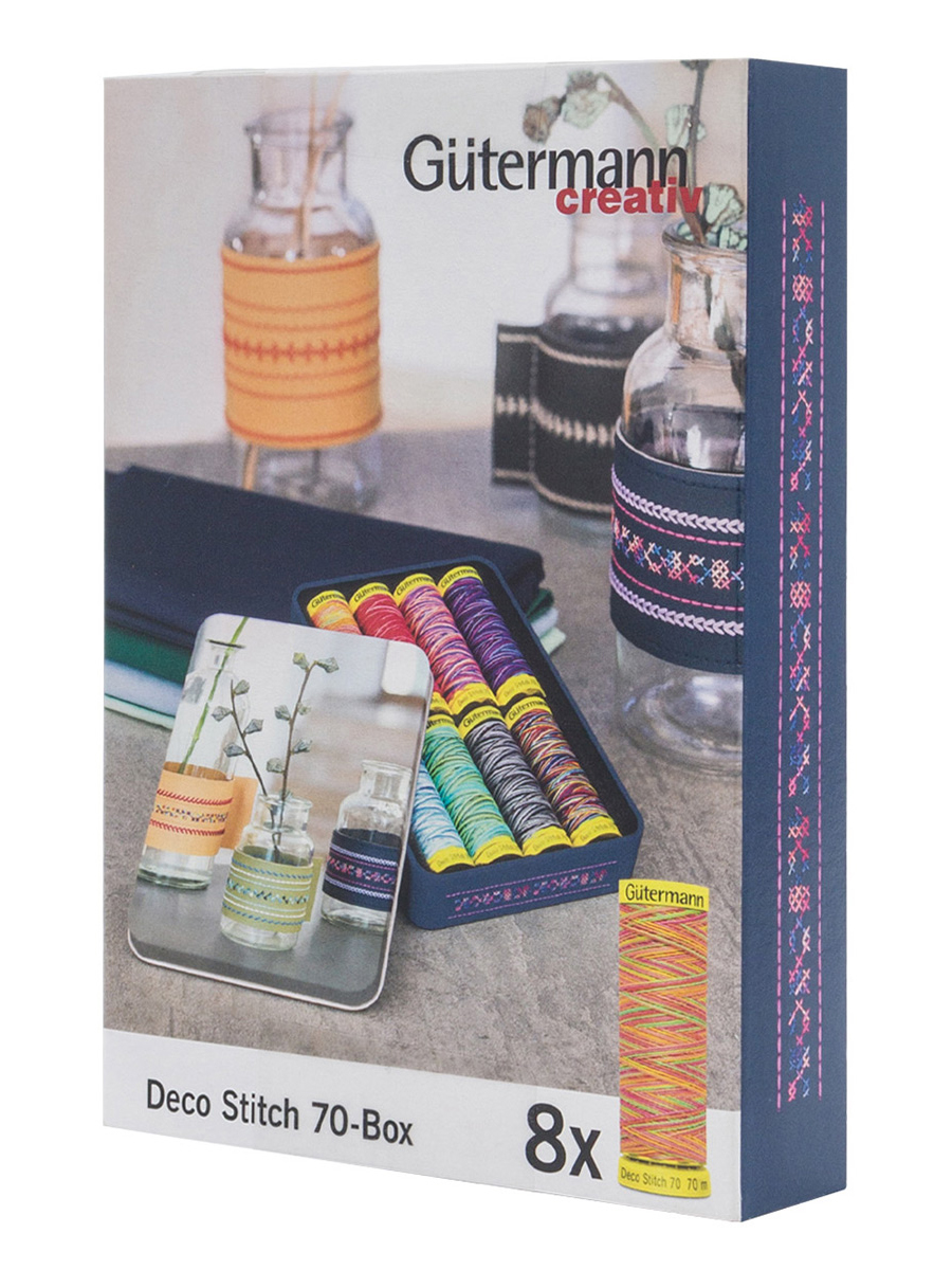 Нитки для шитья и отделки Deco Stitch Guttermann 70м 8шт - фото 5