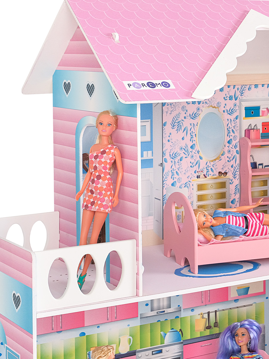 Домик для кукол PAREMO 118 см с мебелью PD318-11 - фото 13