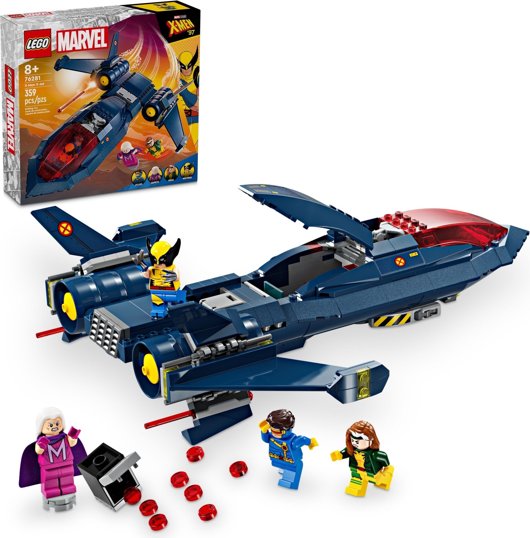 Изображение товара Конструктор LEGO Marvel Люди Икс Истребитель X-Jet 135 деталей Изображение товара Конструктор LEGO Marvel Люди Икс Истребитель X-Jet 135 деталей