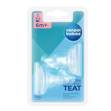 Соска Canpol Babies силикон (средний поток) 2 шт.