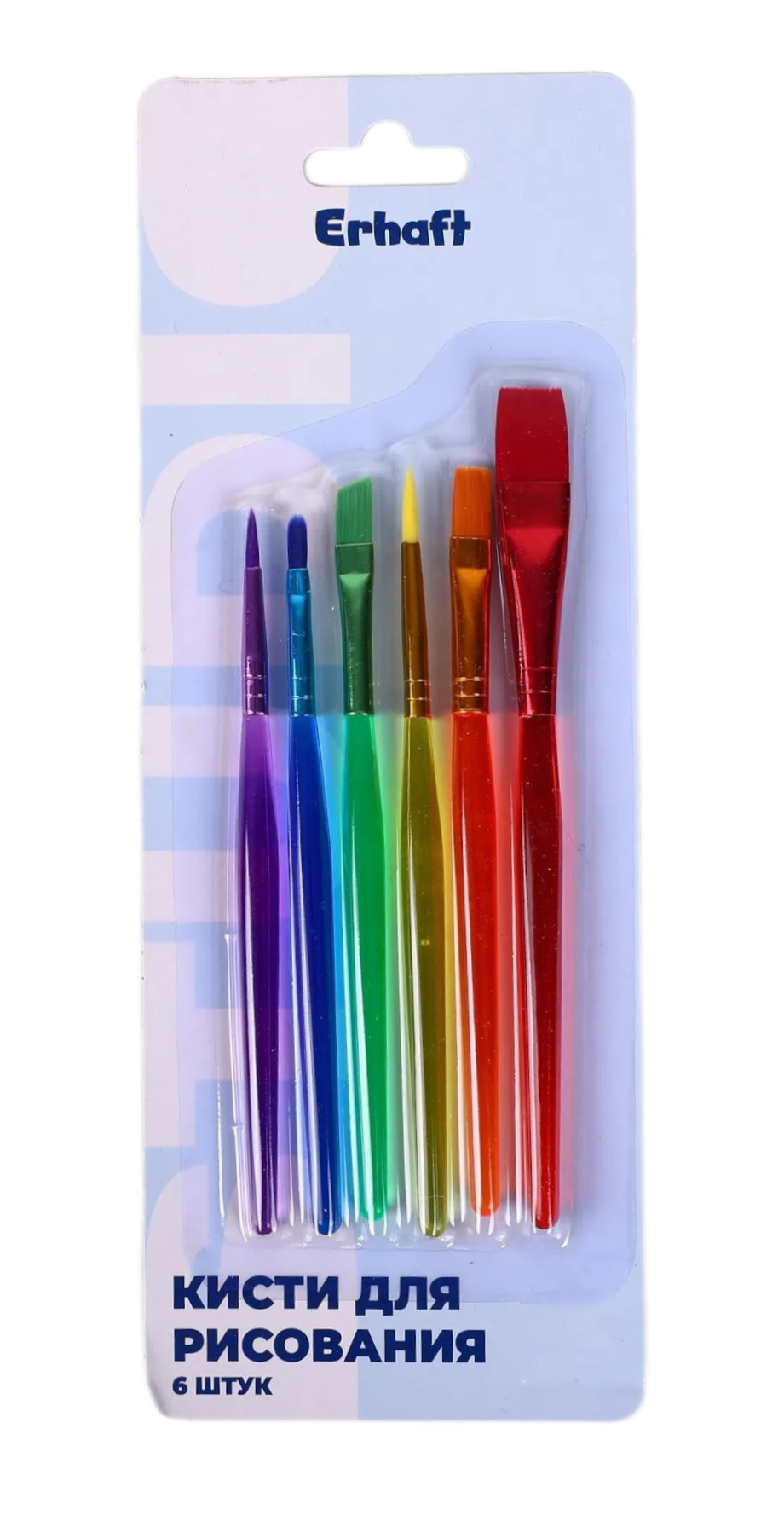 Кисть Erhaft 6 шт. (синтетика) - фото 3