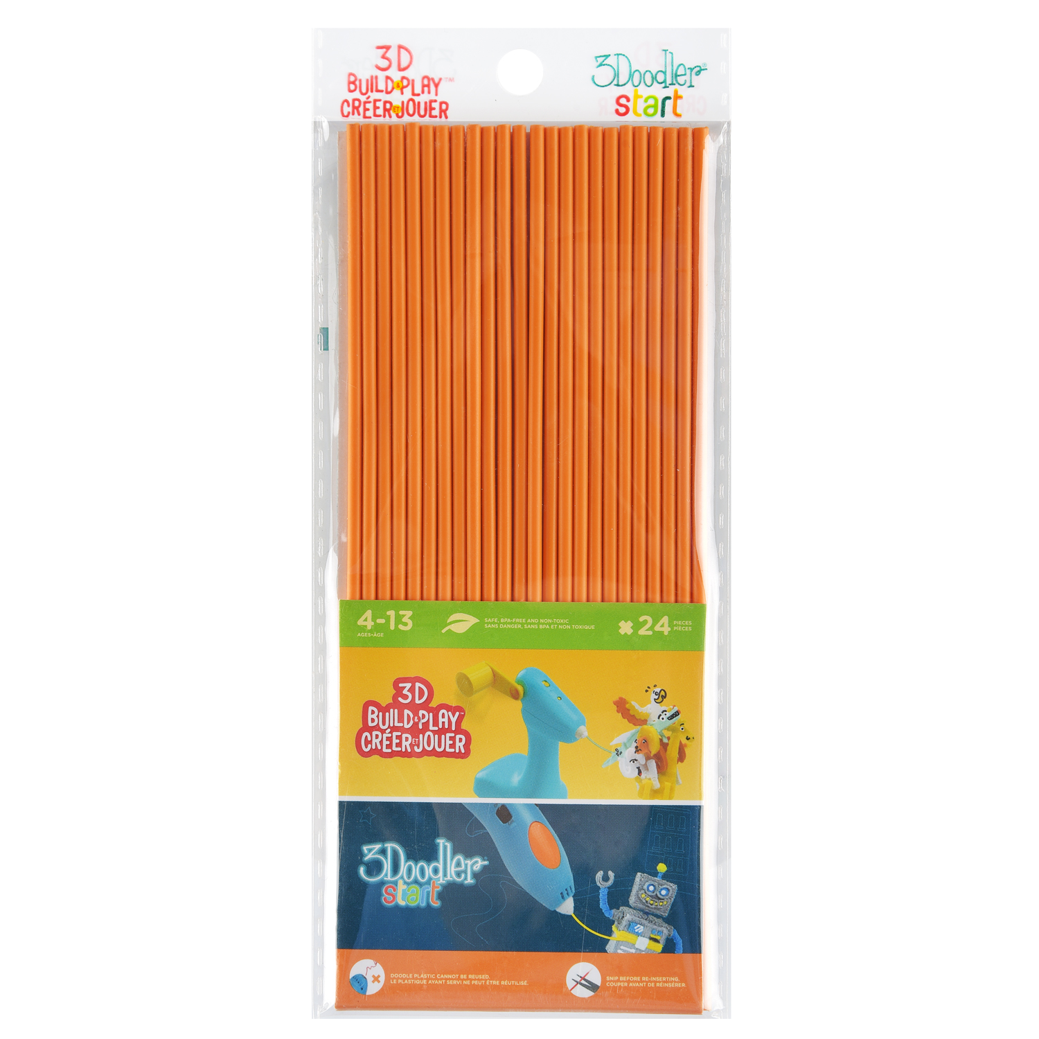 Пластик 3Doodler Star Оранжевый - фото 1