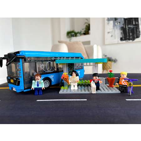 Конструктор brick labs Электробус 440 дет.