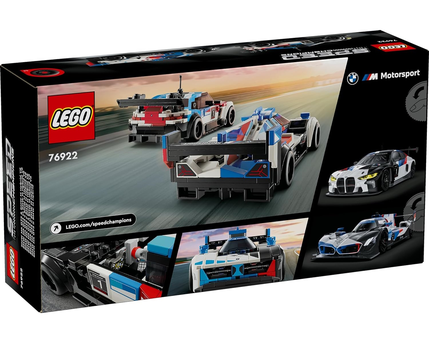Конструктор LEGO Speed Champions BMW M4 GT3/Hybrid V8 676 дет. - фото 8