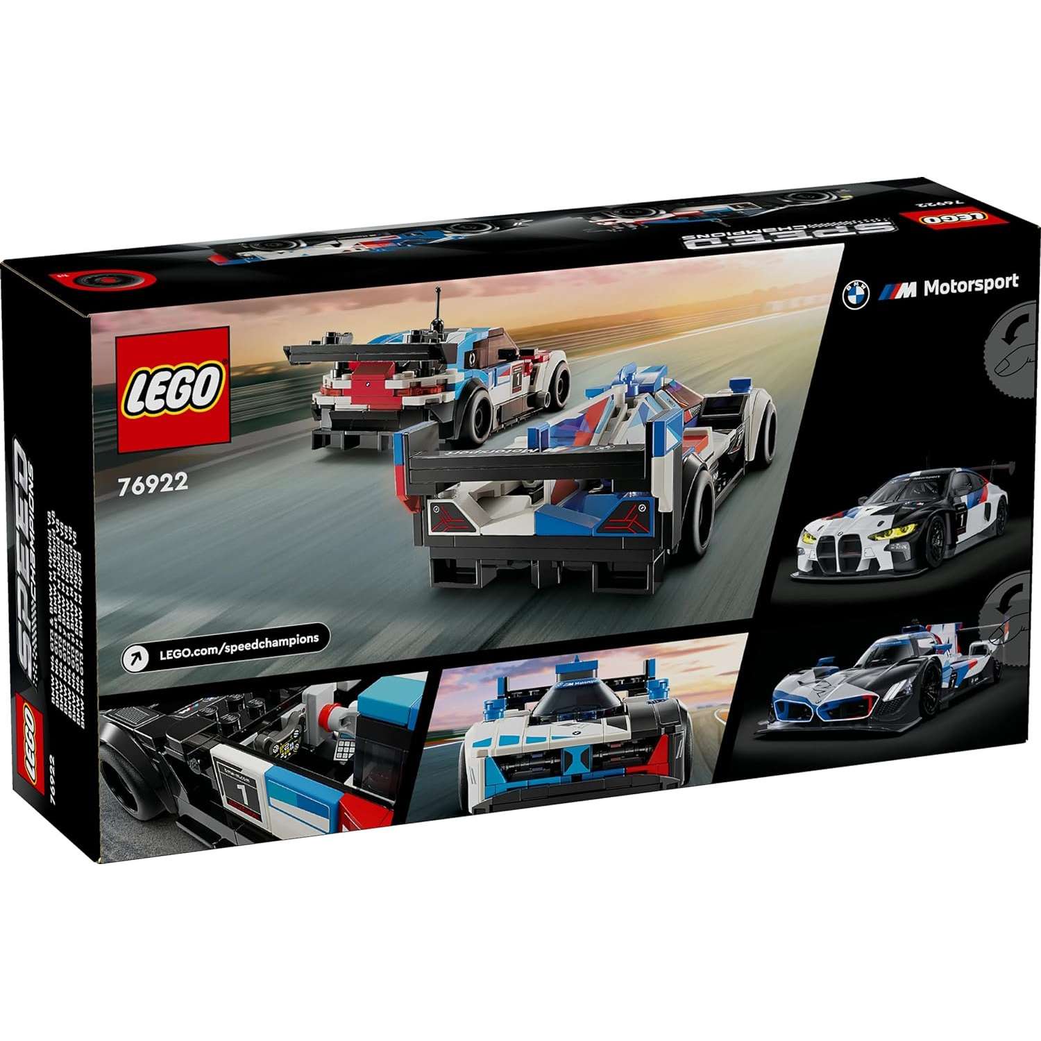 Конструктор LEGO Speed Champions BMW M4 GT3/Hybrid V8 блочный - фото 8