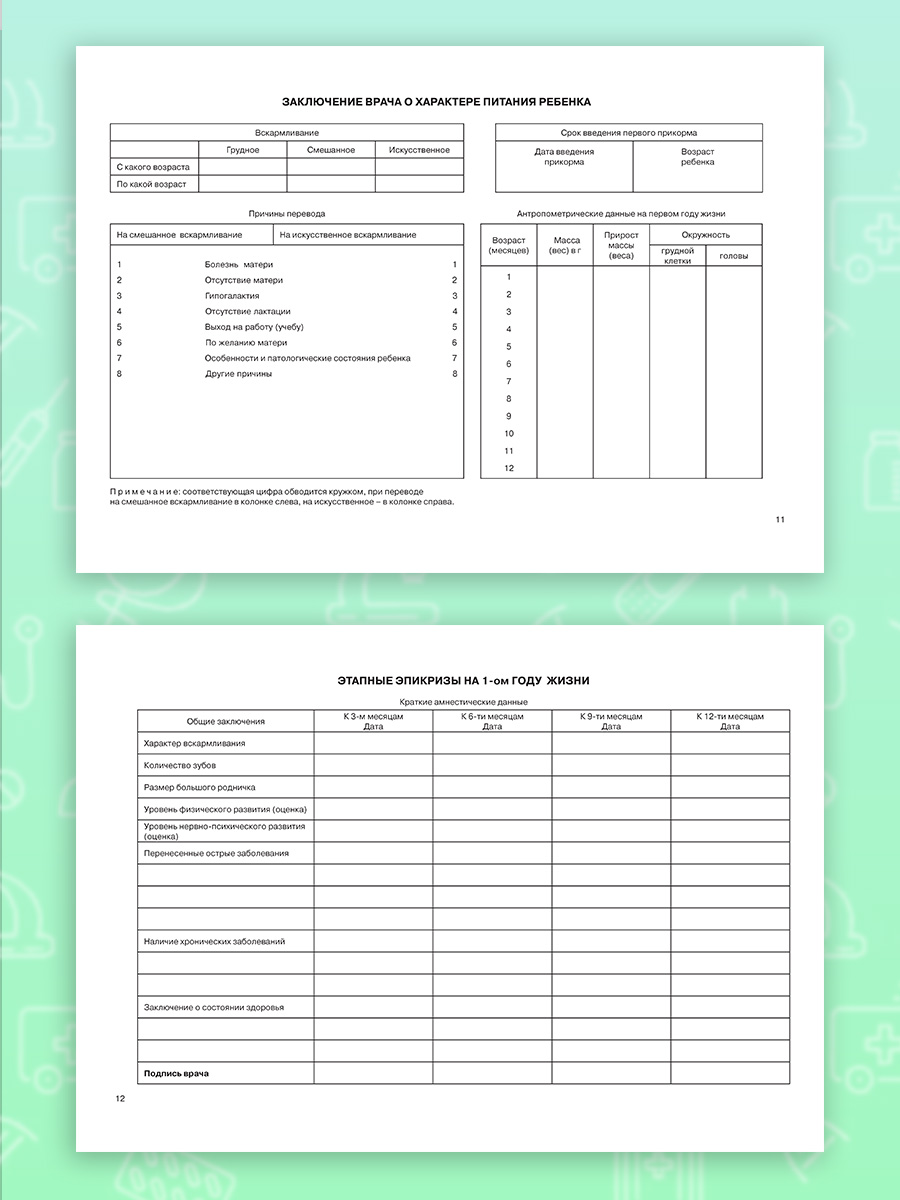 Медицинская карта Prof-Press Самолёт и авто А5 96 листов - фото 11