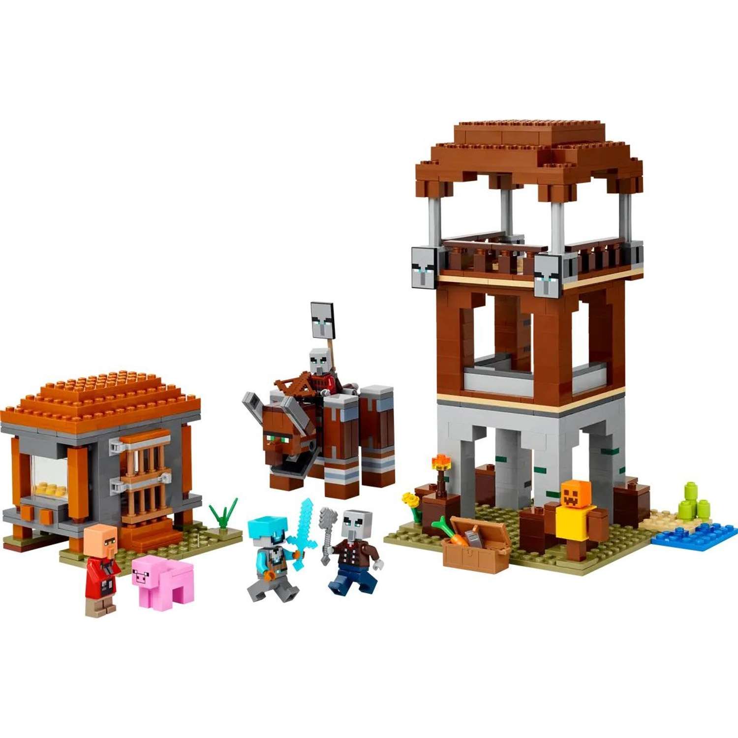 Конструктор LEGO Minecraft Форпост мародеров 665 дет. - фото 2