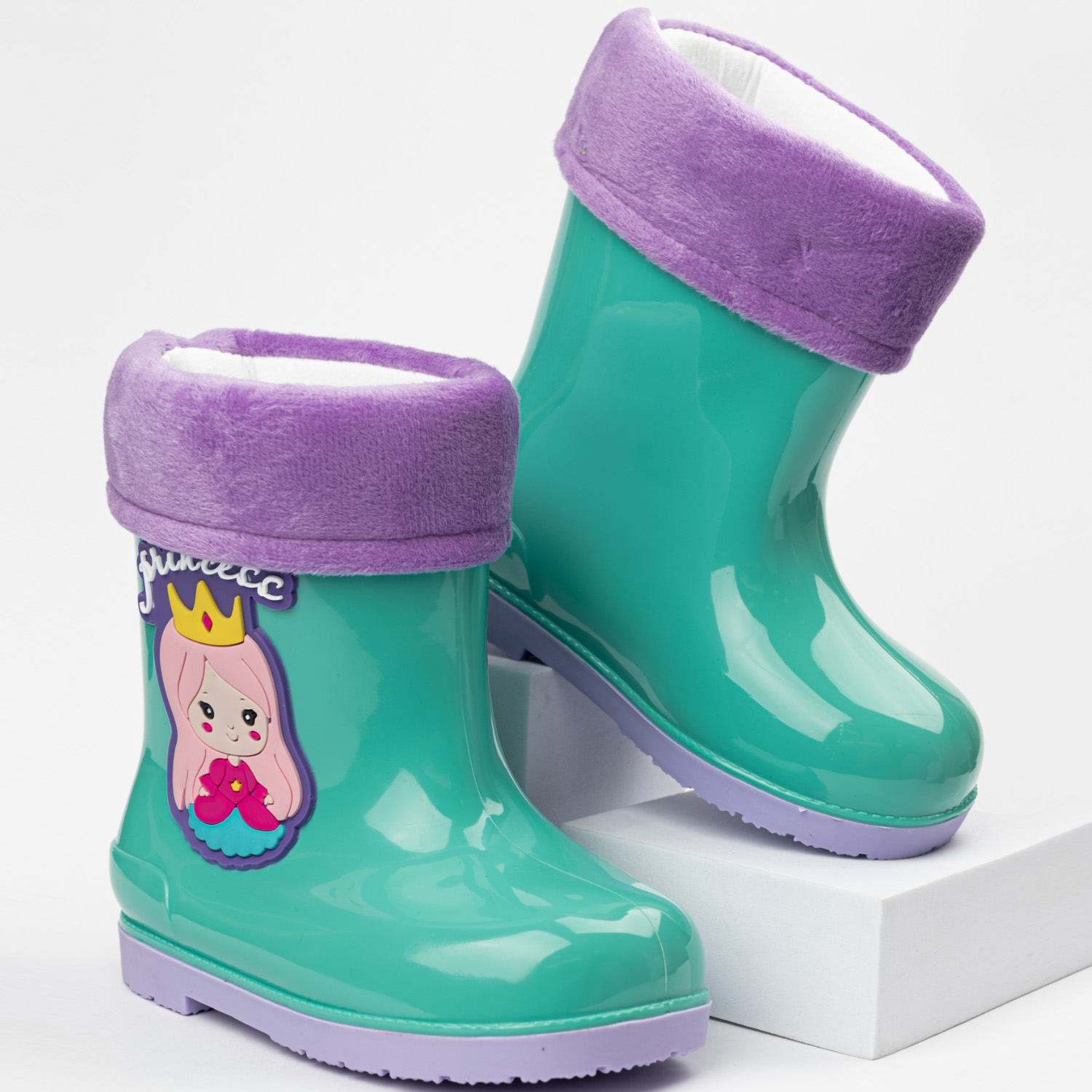 Резиновые сапоги TikkaGo 7B04_2025-04_biruza-lilac - фото 1