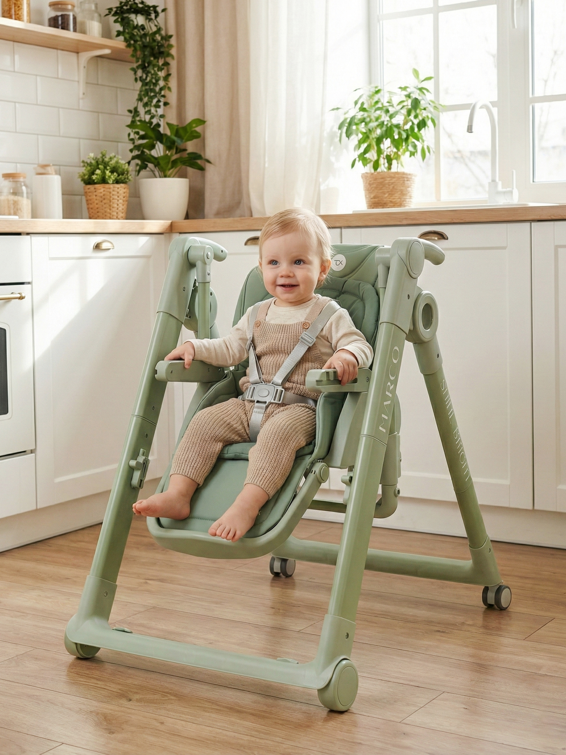 Стульчик для кормления Tomix Marco зеленый - фото 17