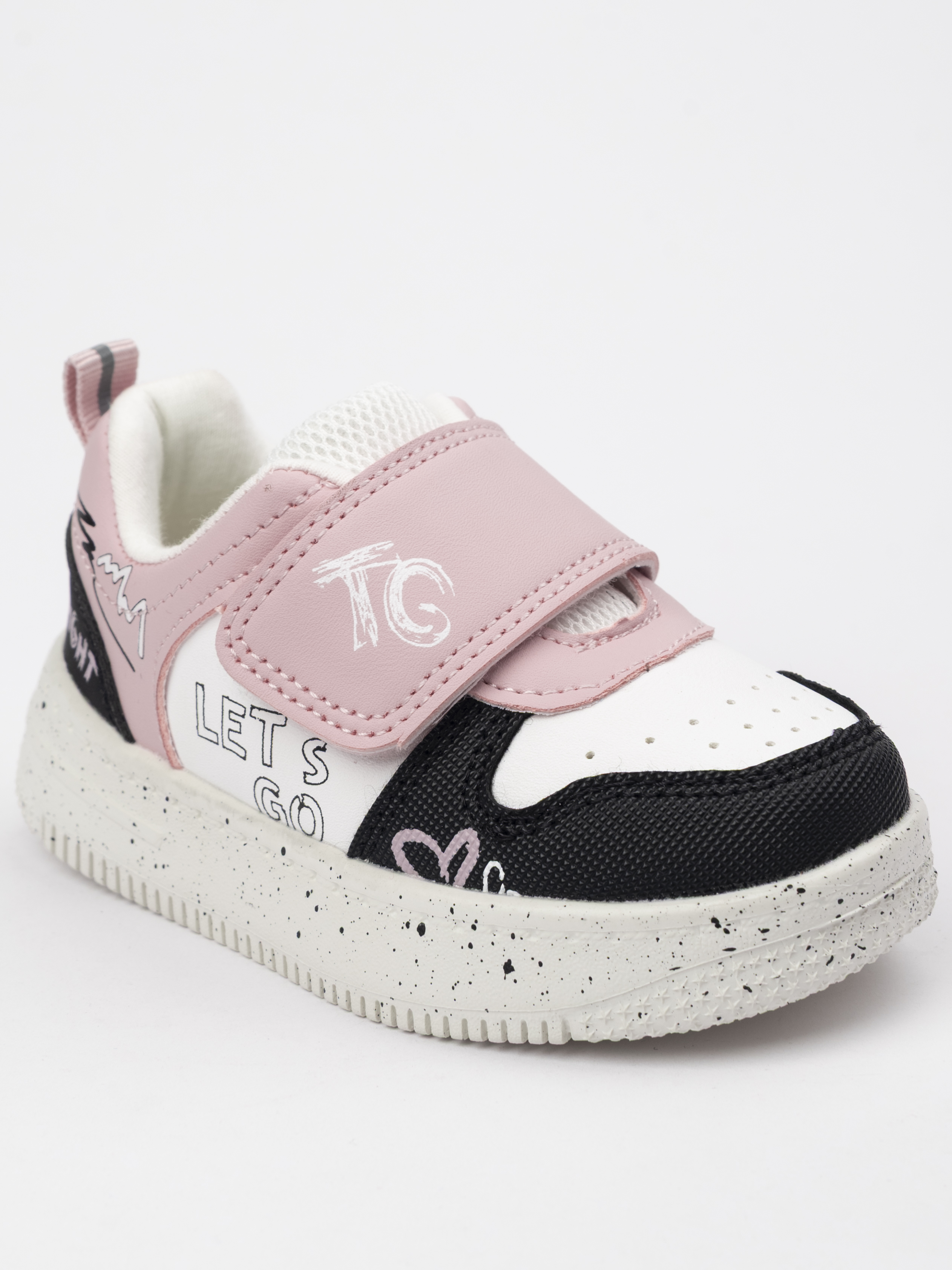 Кроссовки TikkaGo 2V22_772635_white-black-pink - фото 4