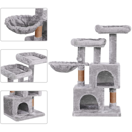 Игровой комплекс для кошек дом Pet БМФ Серый