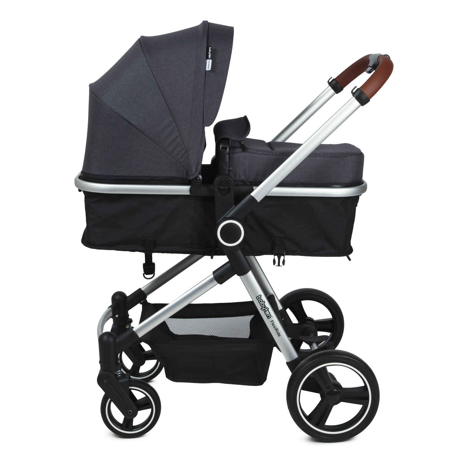 Коляска 3в1 Babyton Flexi Ride Black-Grey - фото 11