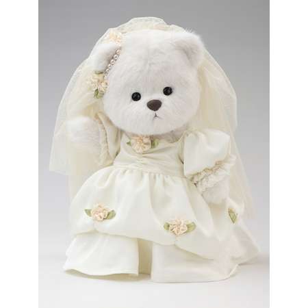 Мягкая игрушка TeddyTales Медведь Невеста в винтаж. плат