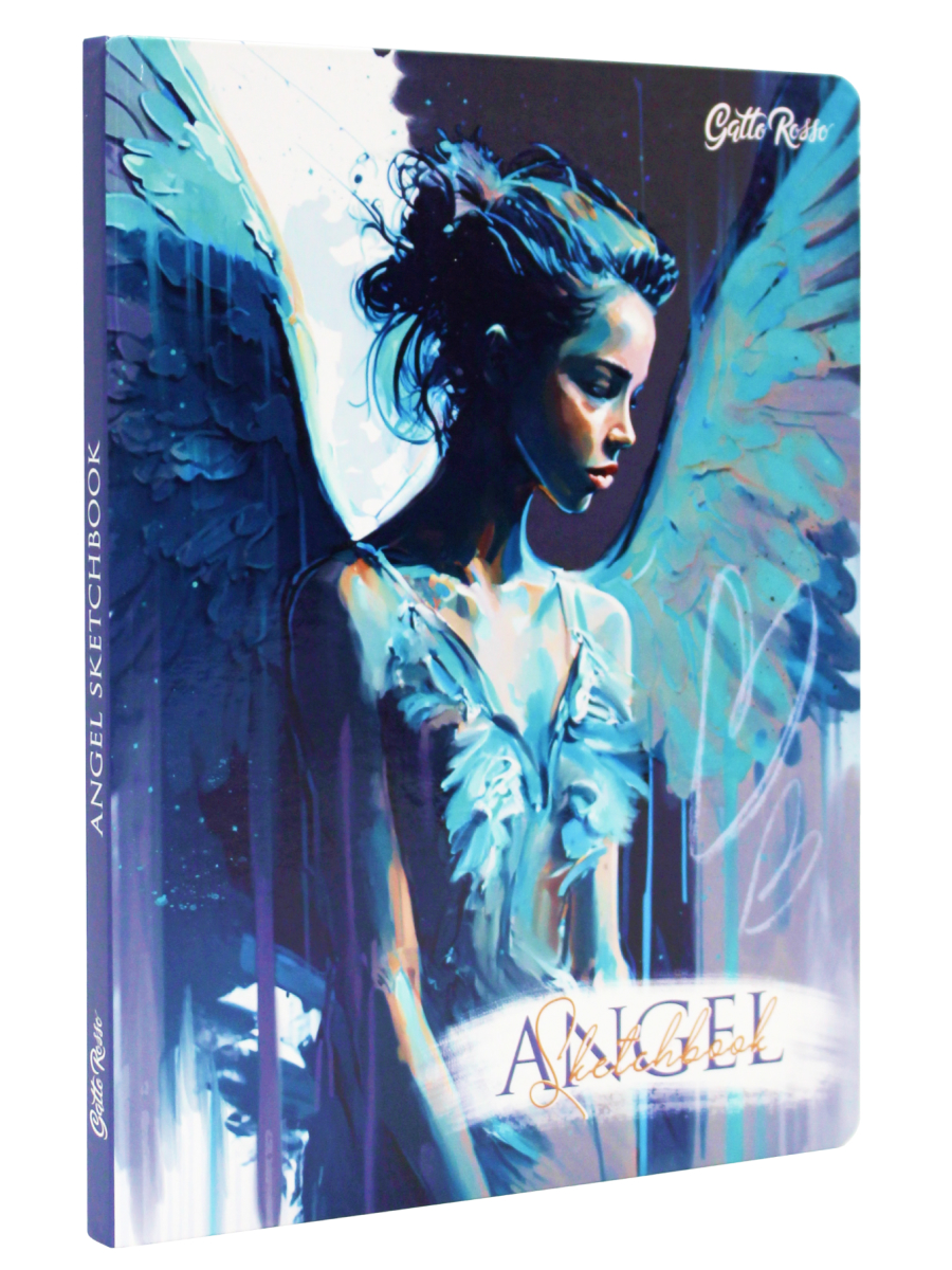Скетчбук Проф-Пресс блокнот Angel in Blue А4 64 лист. 1 шт. - фото 1