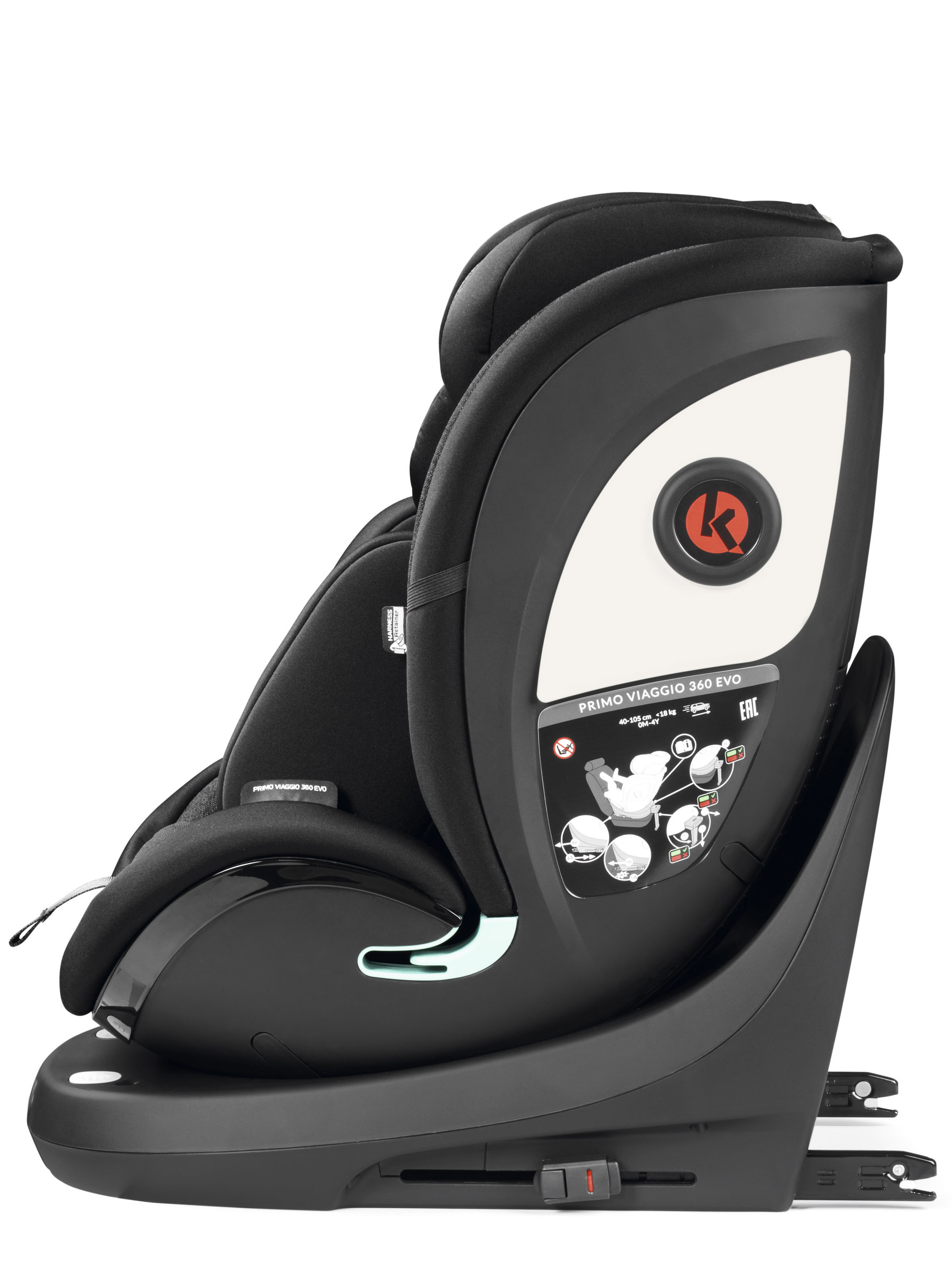 Автокресло Peg-Perego 360 Evo Isofix 0+/1/2/3 (0-36 кг) серый - фото 9