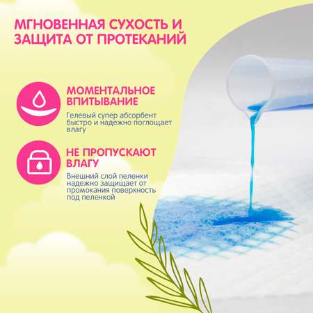 Пелёнки одноразовые Joonies 60х90 см 10 шт.